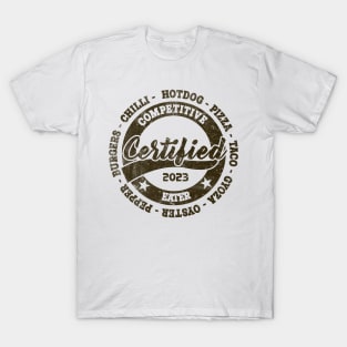 Competitive Eating Design 2 Dark Print T-Shirt